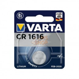 VT06616; VARTA CONSUMER BATTERIES; Batterie CR 1616; pièce detachée