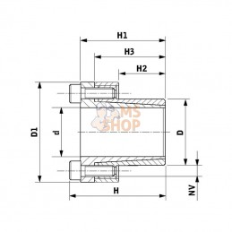 CAL3F4559; SIT; Sit-lock 3 élément 45/59; pièce detachée