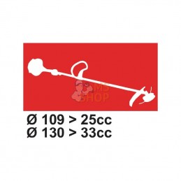 FGP015260; TECOMEC; Tete Fil nylon univ tap-n-go 2; pièce detachée
