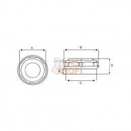 47151; KNOTT; Bouchon de moyeu Ø 64 mm; pièce detachée