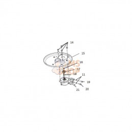 SKAN14; IDECH; Drive Pinion Gear ; pièce detachée