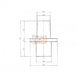 ROE75L006; ROCKINGER; Piton avec écrou rainuré Rockinger; pièce detachée