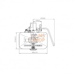 RO560A6000C; ROCKINGER; Attelage de remorq 48,7 Pin Ro; pièce detachée