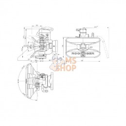 RO846B3040C; ROCKINGER; Attelage de remorque automatique 120X55; pièce detachée