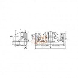 JRE310101; SAUERMANN; Accouplement Piton-Fix; pièce detachée