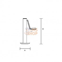 STR35WF; SIMOL; Pied béquille; pièce detachée