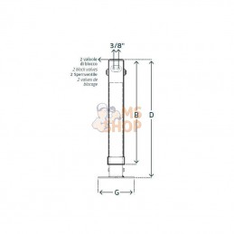 STR942; SIMOL; Cric hydraulique double effet; pièce detachée