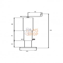 STRP5753SF; SIMOL; Pied béquille; pièce detachée