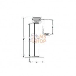 STRDG706W; SIMOL; Béquille; pièce detachée