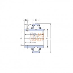 YAR2102FSKF; SKF; Roulement SKF; pièce detachée