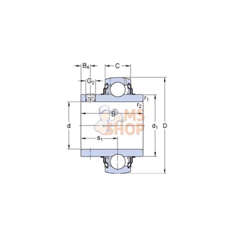 YAR2062RFSKF; SKF; Roulement SKF; pièce detachée