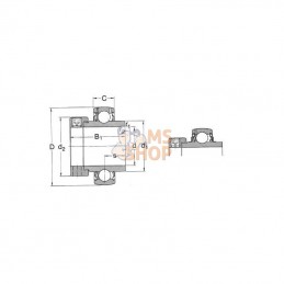 YEL2082RFSKF; SKF; Roulement SKF; pièce detachée