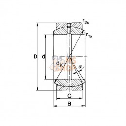 GEG40ES; SKF; Articulation à rotule; pièce detachée