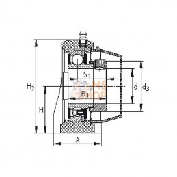 PASE30TVFA1255; INA/FAG; Palier corrotect; pièce detachée