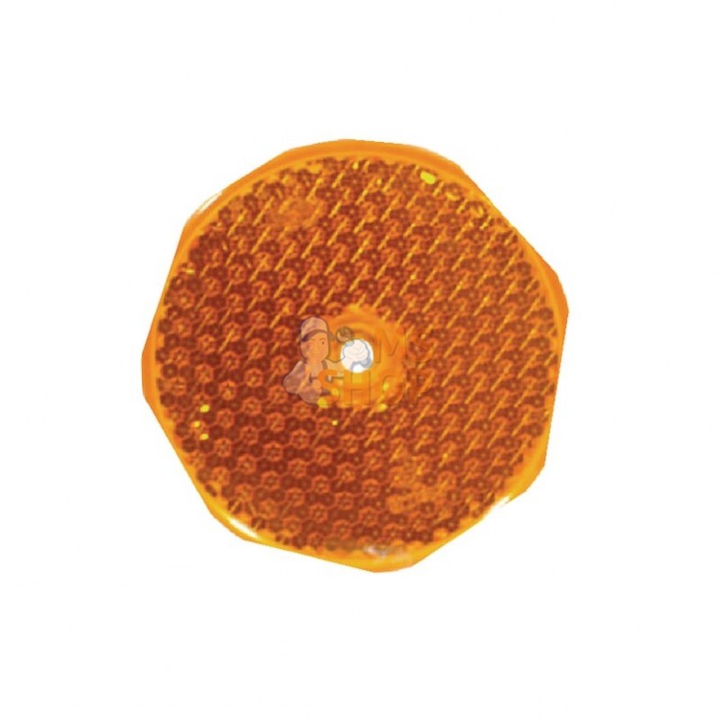 300011010; JOKON; Catadioptre rond orange Ø80mm à visser; pièce detachée