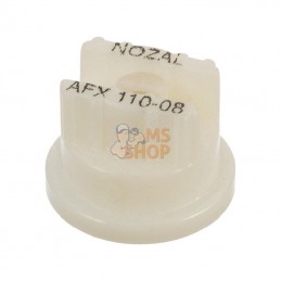 AFX11008T; NOZAL; Buse à jet plat AFX 110° 8 blanc(he) céramique Nozal; pièce detachée