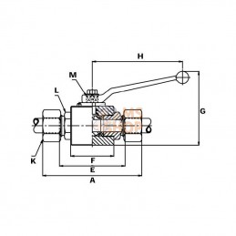 KHS12L; PISTER; Robinet a 2 voies 12L; pièce detachée