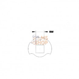 KH9SW14; PISTER; Plaque d'arret 14mm; pièce detachée