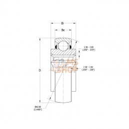 206KRRB6; PEER BEARING; Roulement à billes; pièce detachée