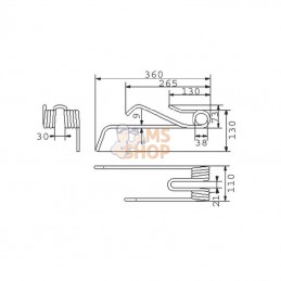 4104311680; LELY; Dent flexible à G org. Lely; pièce detachée