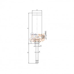 ARZO0505200000; MZ; Vérin hydraulique compact 8"; pièce detachée