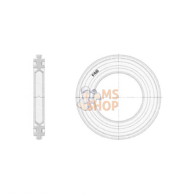 DH509; INA/FAG; Etancheites pour palier SNV; pièce detachée DH509; INA/FAG; Etancheites pour palier SNV; pièce detachée