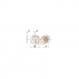 679915; KRAMP; Bague d’arrêt pour arbre 15 mm noir; pièce detachée