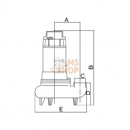 DAB60145469; DAB PUMPS; Pompe submersible Feka GL 500 M-A; pièce detachée