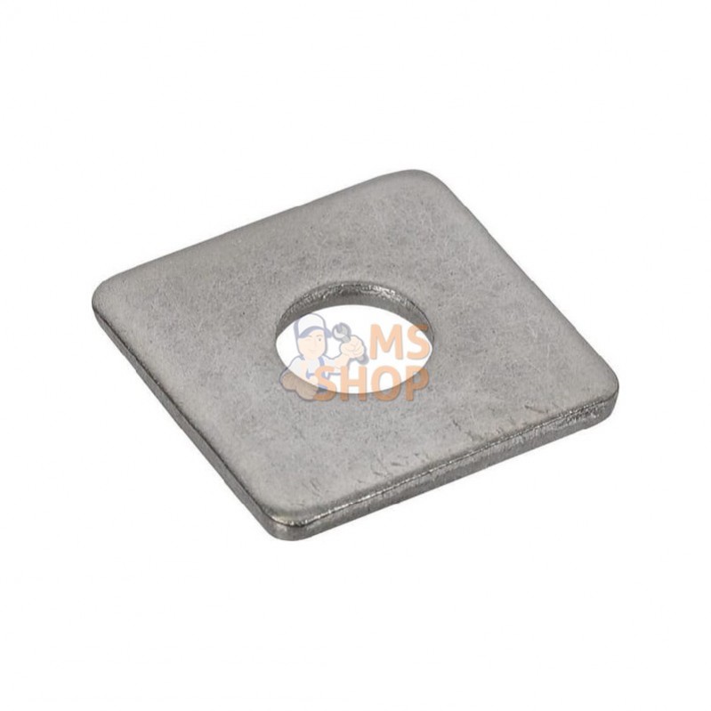 43610RVS; KRAMP; Plaque de fermeture carrée M10 inox A2; pièce detachée