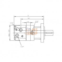 SMS400E432D00GP; GOPART; Moteur Orbit SMS-400-E4-32-D00; pièce detachée