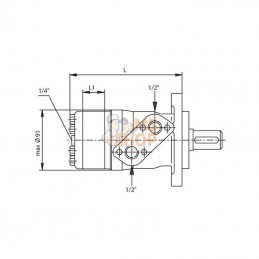 SMP1602ADGP; GOPART; Moteur Orbit SMP-160-2-A-D-GP; pièce detachée