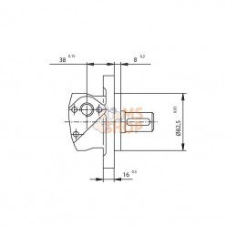 SMP1602ADGP; GOPART; Moteur Orbit SMP-160-2-A-D-GP; pièce detachée