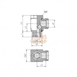 RSWS12L38P025GP; GOPART; Raccord orient.12L-3/8 - 25 pcs; pièce detachée