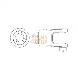 PTO9L25SDY1386GP; GOPART; Mâch. verrl. rap. L25 1 3/8 6; pièce detachée