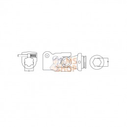 PTO9L25JCI1386GP; GOPART; Joint de cardan complet L25; pièce detachée