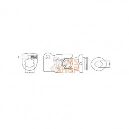 PTO9L25JCI1386GP; GOPART; Joint de cardan complet L25; pièce detachée