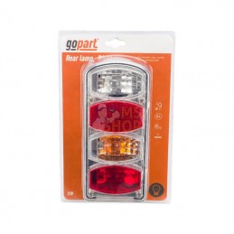 LA45035R; GOPART; Feu arrière rectangle droit câblé; pièce detachée