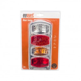 LA45035L; GOPART; Feu arrière rectangle gauche câblé; pièce detachée