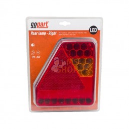 LA45017R; GOPART; Feu arrière LED rectangle, UK; pièce detachée