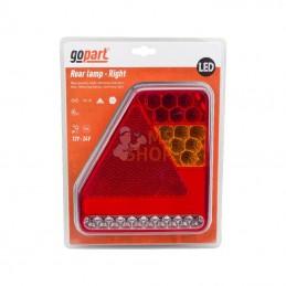 LA45016R; GOPART; Feu arrière LED rectangle universel câblé; pièce detachée