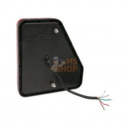 LA45016R; GOPART; Feu arrière LED rectangle universel câblé; pièce detachée