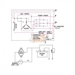 ALT9003GP; GOPART; Régulateur 14 V; pièce detachée