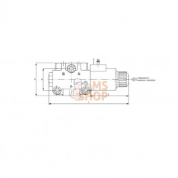 DFE0523003; WALVOIL; Distrib. 3 voies 12VCC/3D18ES; pièce detachée
