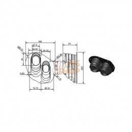 389915KR; KRAMP; Soufflet; pièce detachée