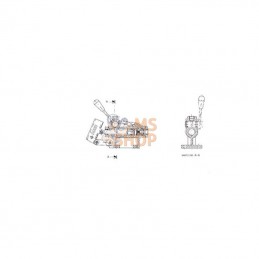 PMS96901332; OMFB; Levier PM/PMS20-50 (carré); pièce detachée
