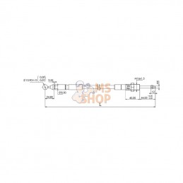 IMCWB1500; INDEMAR; Câble avec rotule 1 500 mm; pièce detachée