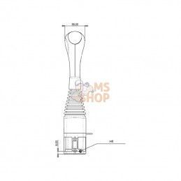 IMCL60200B; INDEMAR; Joystick sans boutons; pièce detachée