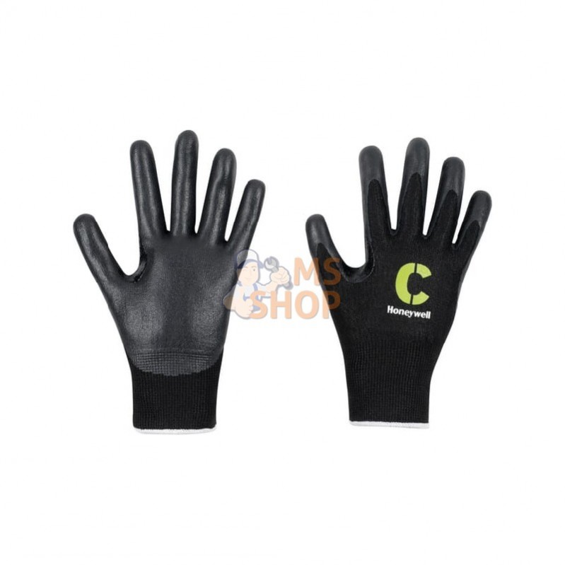 234255508; HONEYWELL; Gants, noir, nitrile 5, T8; pièce detachée