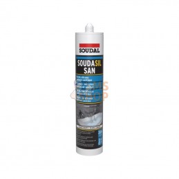 128790SOU; SOUDAL; Silicone sanitaire acétique 280ml (Blanc); pièce detachée