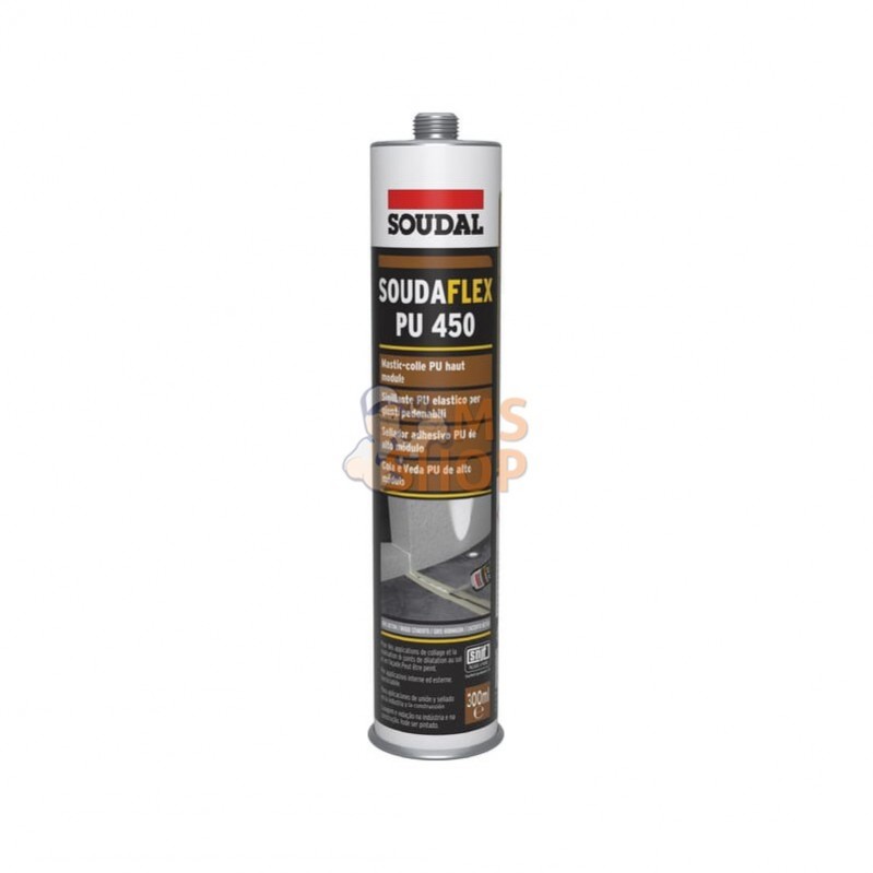 128826SOU; SOUDAL; Mastic colle PU élastique haut Module SNJF PU450 (gris) 300mL; pièce detachée